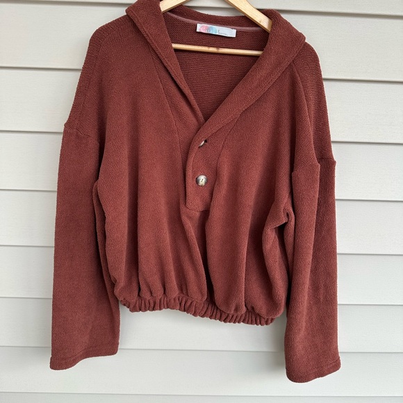 Free People Sweaters - Free People Warm Brown Cardigan